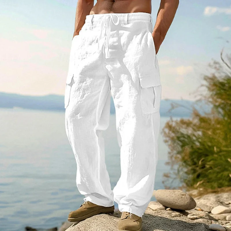 Amanddo | Lässige Herrenhose mit Utility-Taschen
