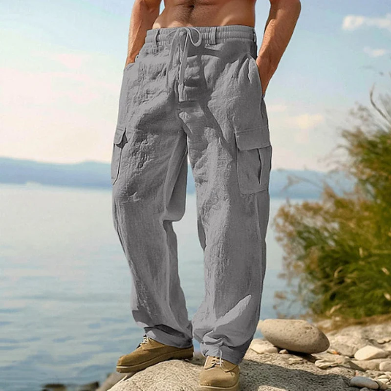 Amanddo | Lässige Herrenhose mit Utility-Taschen