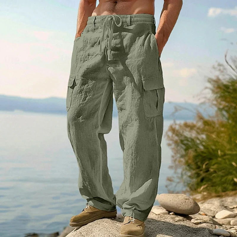Amanddo | Lässige Herrenhose mit Utility-Taschen