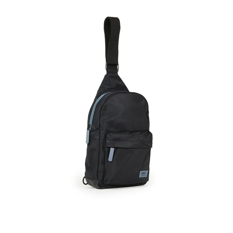 ROKA All Black Willesden B Airforce Große Tasche aus recyceltem Nylon