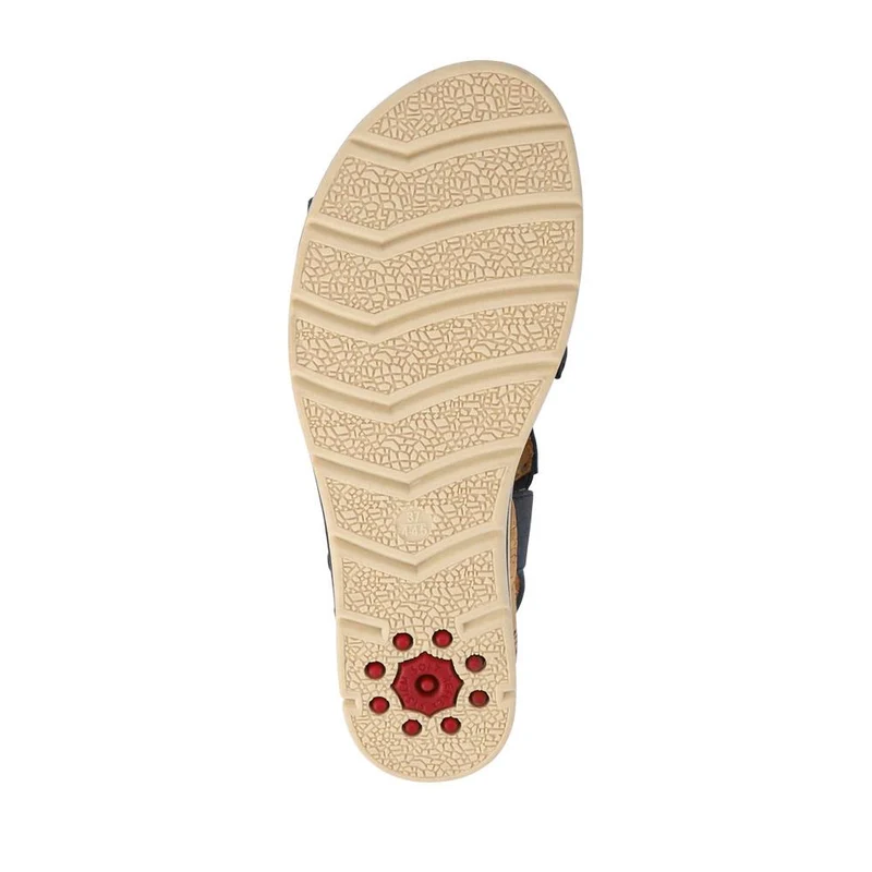 Wide-Fit Strappy Buckle-Up Sandals - RELIF41031 / 326 874 - Navy