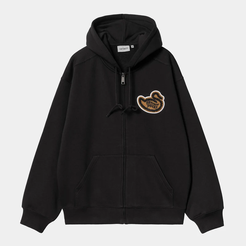 Carhartt WIP Brown Ducks Kapuzenjacke für Herren - Schwarz