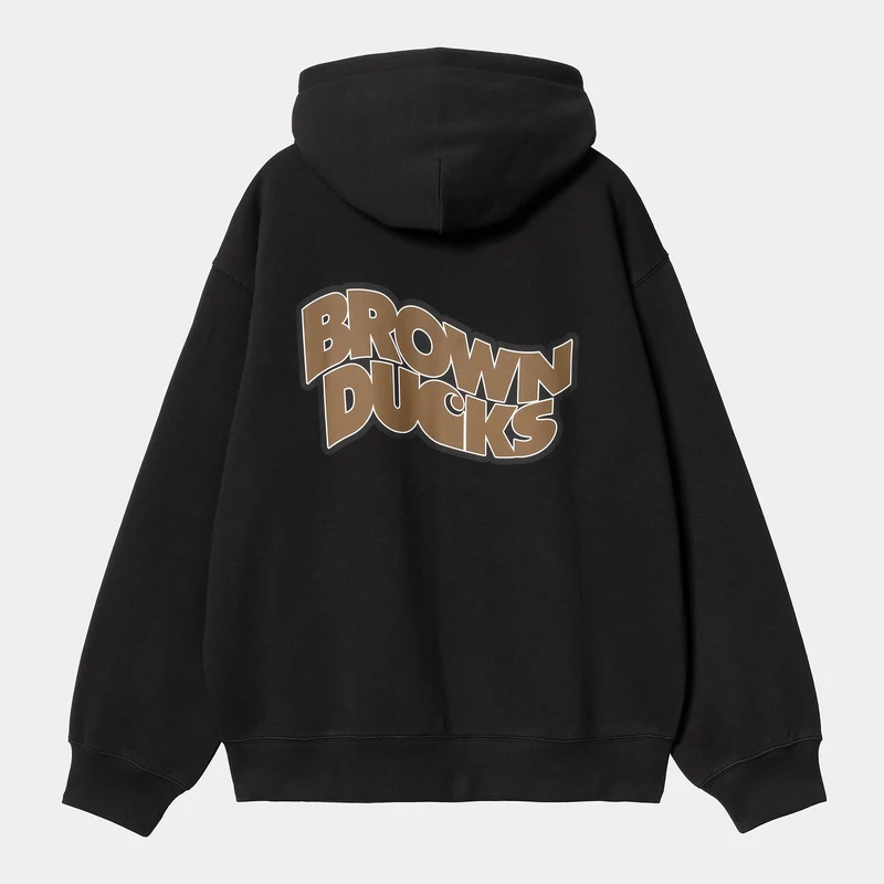 Carhartt WIP Brown Ducks Kapuzenjacke für Herren - Schwarz