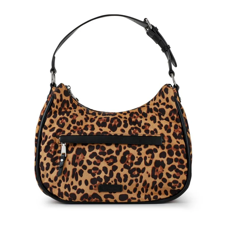 Bellissimo Zip-Close Shoulder Bag - BELHETIA42008 / 328 388 - Leopard