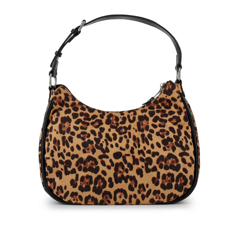 Bellissimo Zip-Close Shoulder Bag - BELHETIA42008 / 328 388 - Leopard