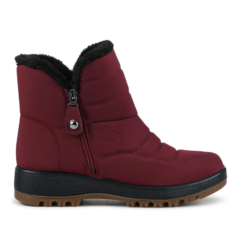 Shower-Proof Padded Boots - ACADE34001 / 321 068 - Burgundy