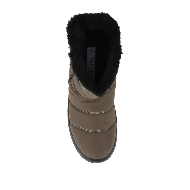 Wide Fit Twin Zip Weather Boots - ACADE38005 / 324 547 - Olive