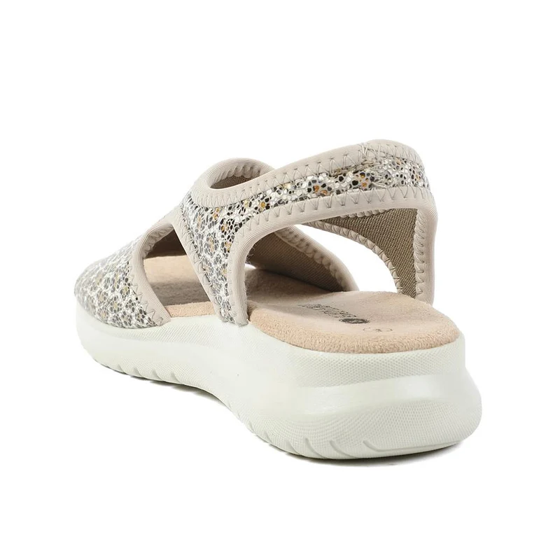 Stretch Comfort Sandals with Cushioned Insole - POLY43001 / 329 021 - Leopard