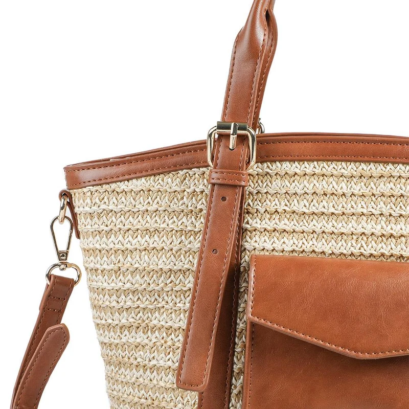 Adjustable Woven Tote Bag - RIM43001 / 329 298 - Tan