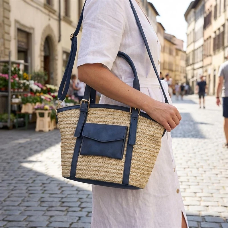 Adjustable Woven Tote Bag - RIM43001 / 329 298 - Navy