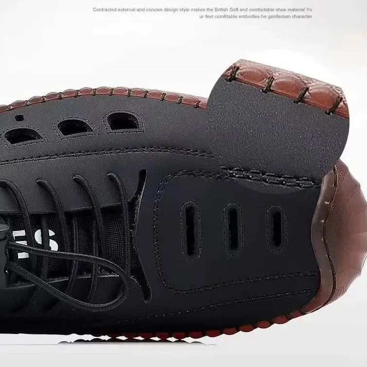 Caforo | Rutschfeste Outdoor-Slipper mit weichem Leder