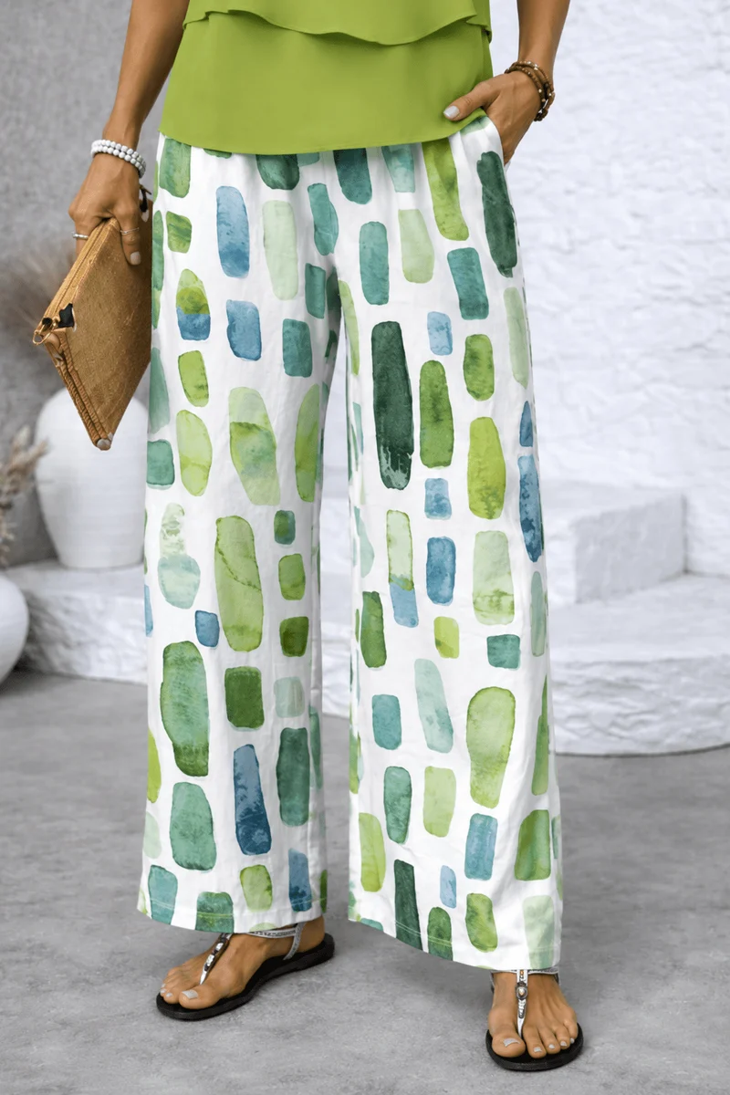 Seviana | Luftiges Sommer-Set mit Print-Hose