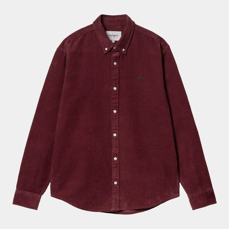 Carhartt WIP Herren Madison Cordhemd - Malbec