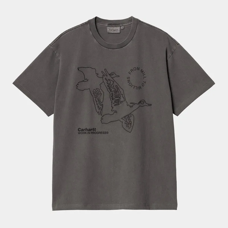 Carhartt WIP Herren Flying Ducks T-Shirt - Graphit