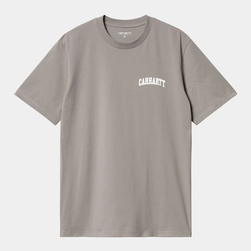 Carhartt WIP T-Shirt „University Script“ für Herren – Misty Grey