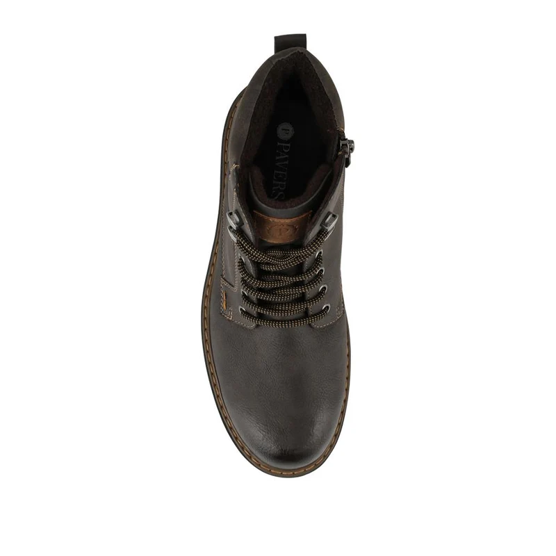 Lace-Up Ankle Boots - GANG42003 / 327 881 - Dark Brown
