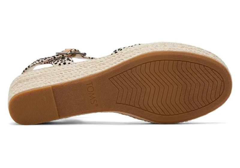 TOMS Damen-Sandale „Audrey“ mit Keilabsatz – Gepard
