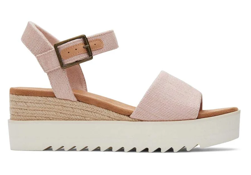 TOMS Diana Keilsandalette für Damen - Rosa