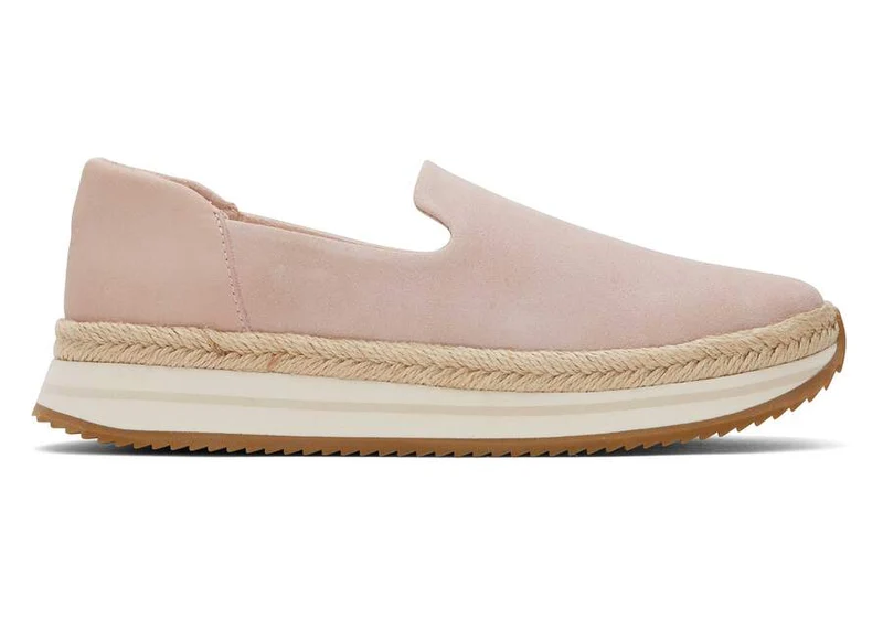 TOMS Jocelyn Espadrille-Sneakers aus Wildleder für Damen - Rosa