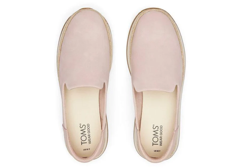 TOMS Jocelyn Espadrille-Sneakers aus Wildleder für Damen - Rosa