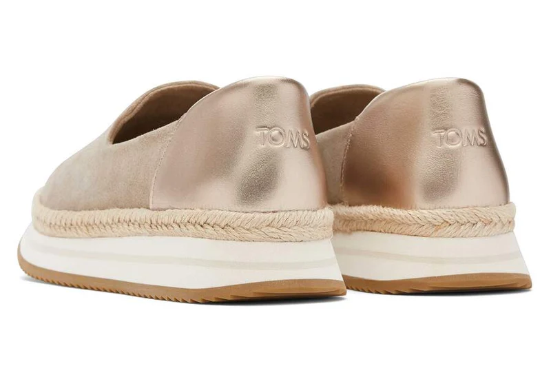 TOMS Jocelyn Espadrille-Sneaker zum Hineinschlüpfen aus Wildleder für Damen - Dune