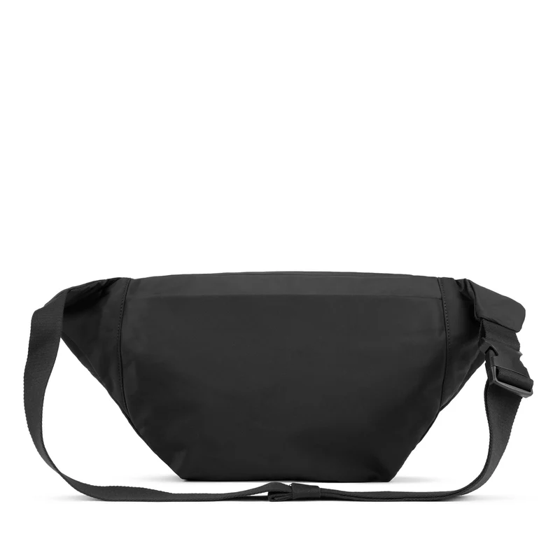 ROKA Komplett schwarze ovale M XL-Tasche aus recyceltem Nylon
