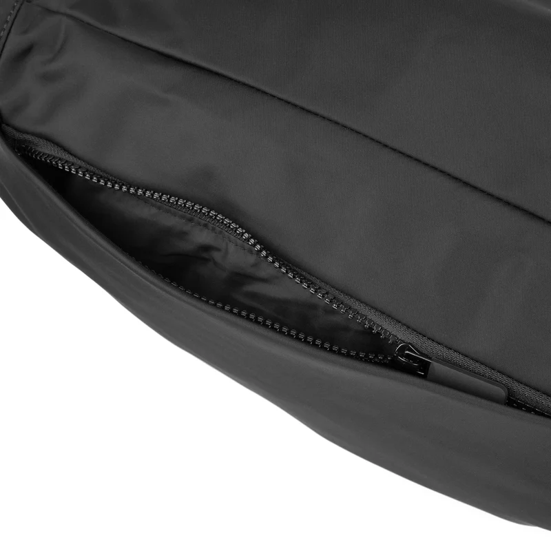 ROKA Komplett schwarze ovale M XL-Tasche aus recyceltem Nylon