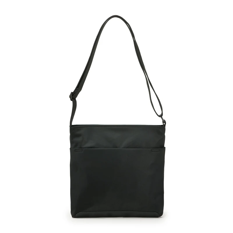 ROKA All Black Kennington B Türkisfarbene mittelgroße Tasche aus recyceltem Nylon