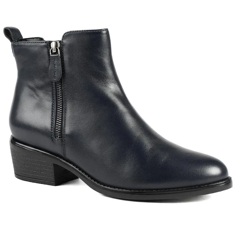 Van Dal Barlow II Extra Wide Leather Ankle Boots - GUP42503 / 328 841