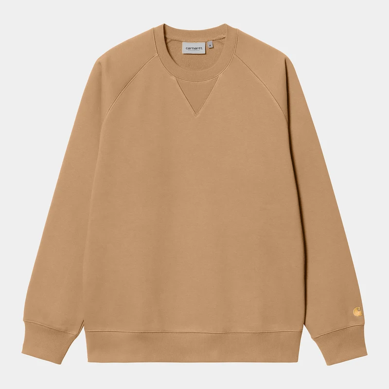 Carhartt WIP Herren Chase Sweat Top - Erdnuss