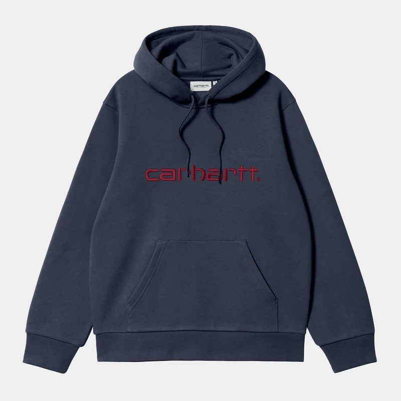 Carhartt WIP Herren Carhartt Hoodie - Luftwaffenblau / Malbec