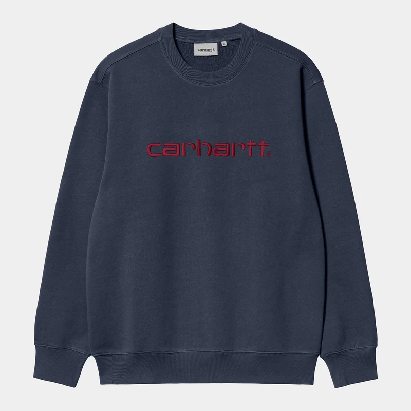 Carhartt WIP Herren Carhartt WIP Sweattop - Luftwaffenblau / Malbec