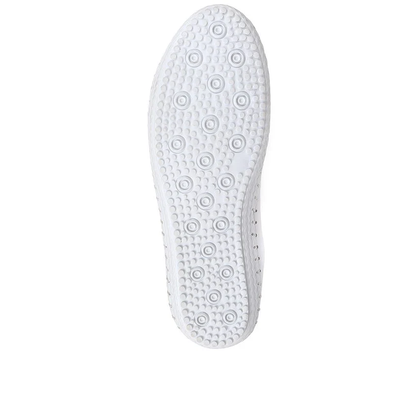 Leather Slip-On Trainers - GOKH37009 / 323 581 - White