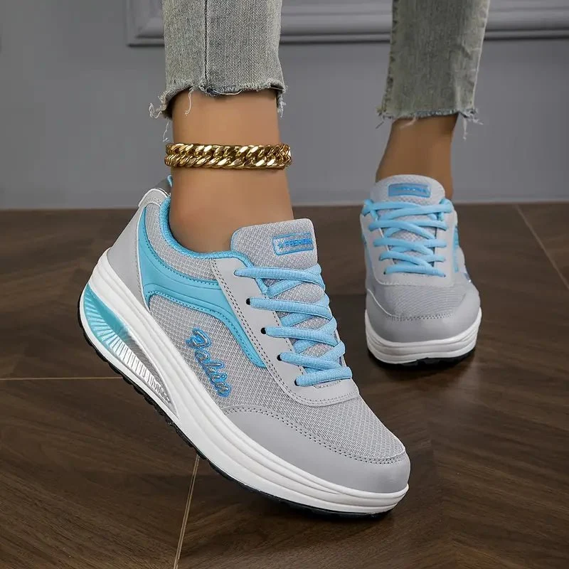 Sneaker Damen Plateau mit Schnürung Komfort