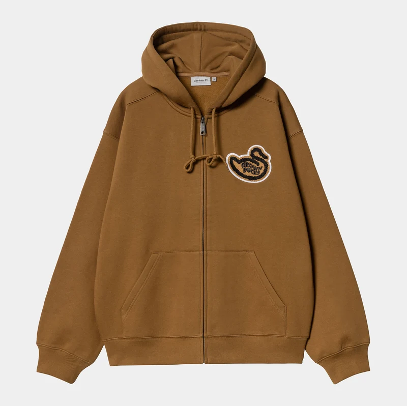 Carhartt WIP Brown Ducks Kapuzenjacke für Herren - Hamilton Brown