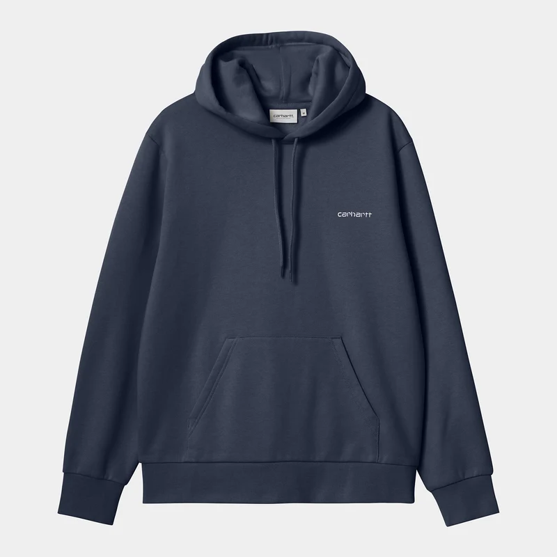 Carhartt WIP Kapuzenpullover mit aufgesticktem Schriftzug für Herren - Air Force Blau