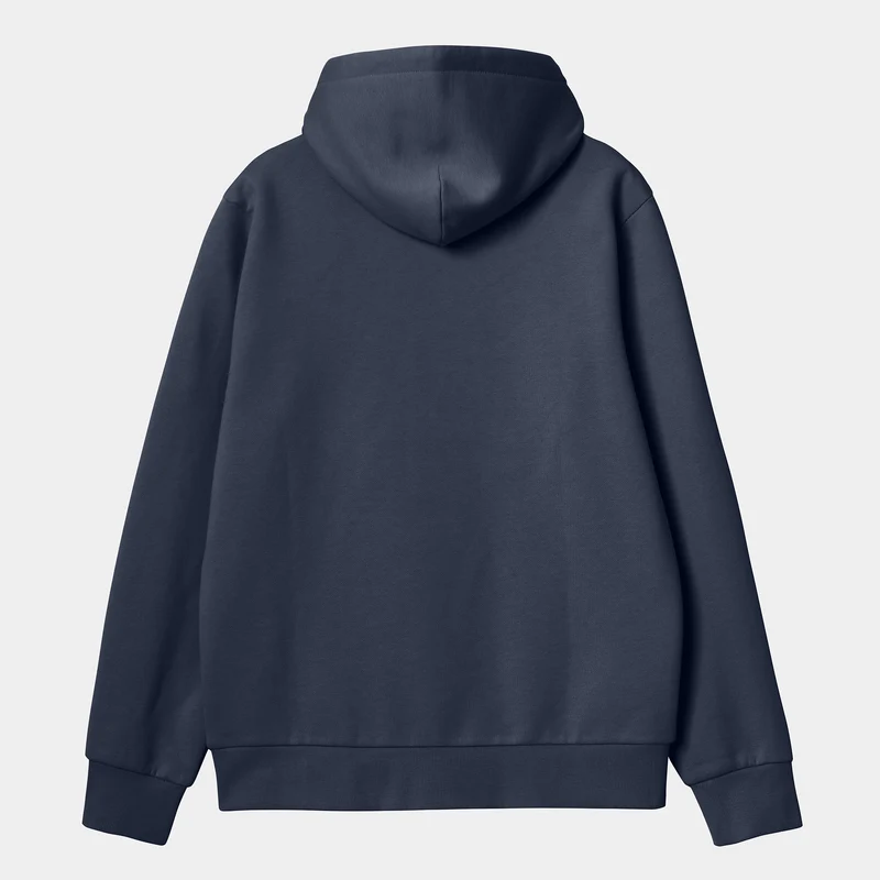Carhartt WIP Kapuzenpullover mit aufgesticktem Schriftzug für Herren - Air Force Blau