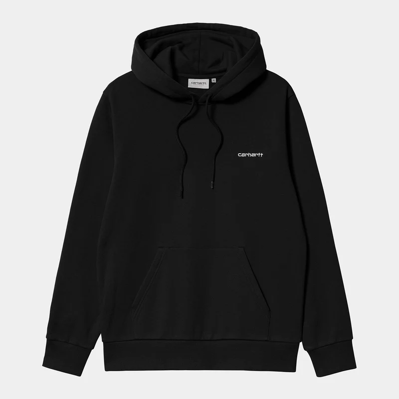 Carhartt WIP Kapuzenpullover mit aufgesticktem Schriftzug für Herren - Schwarz