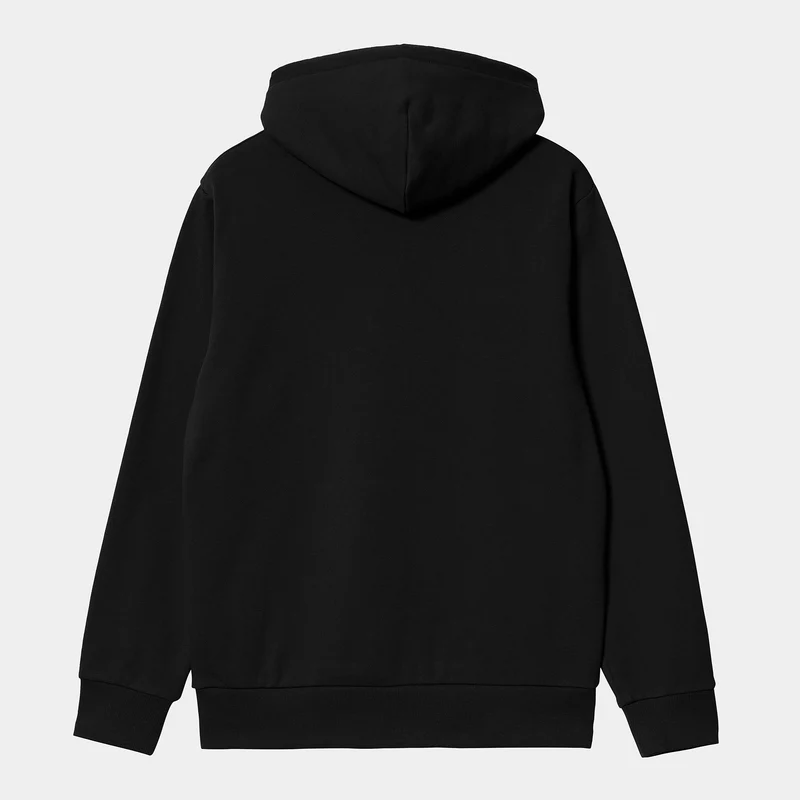 Carhartt WIP Kapuzenpullover mit aufgesticktem Schriftzug für Herren - Schwarz
