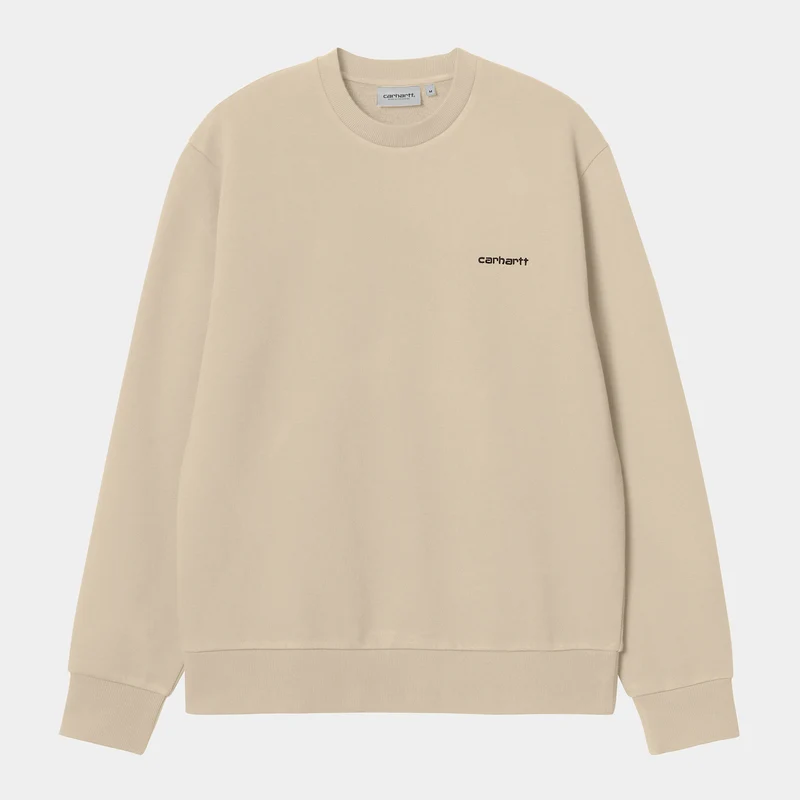 Carhartt WIP Herren-Sweatshirt mit Schriftzug-Stickerei – Wall
