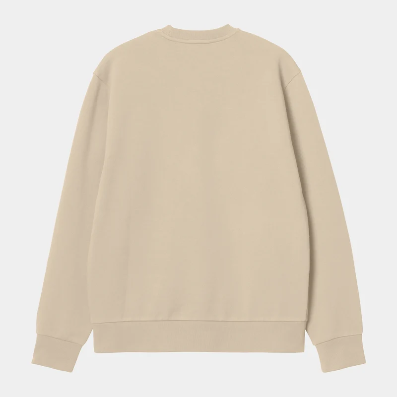 Carhartt WIP Herren-Sweatshirt mit Schriftzug-Stickerei – Wall