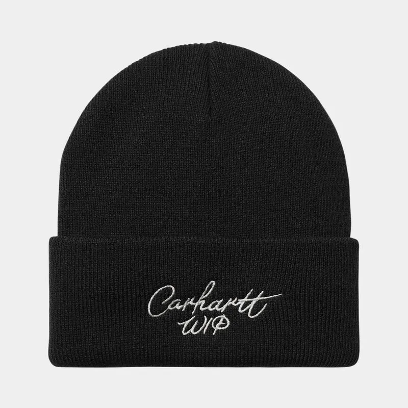 Carhartt WIP Unisex Signature Beanie - Schwarz