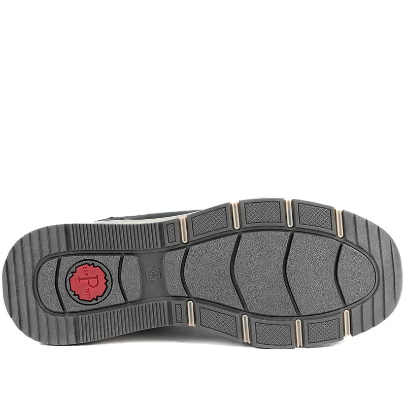 Wide Fit Rugged Lace Up Trainers - WBINS42068 / 327 865 - Brown