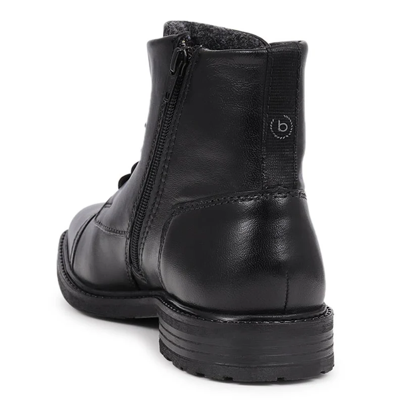 Lace-Up Ankle Boots - BUG40505 / 325 712 - Black