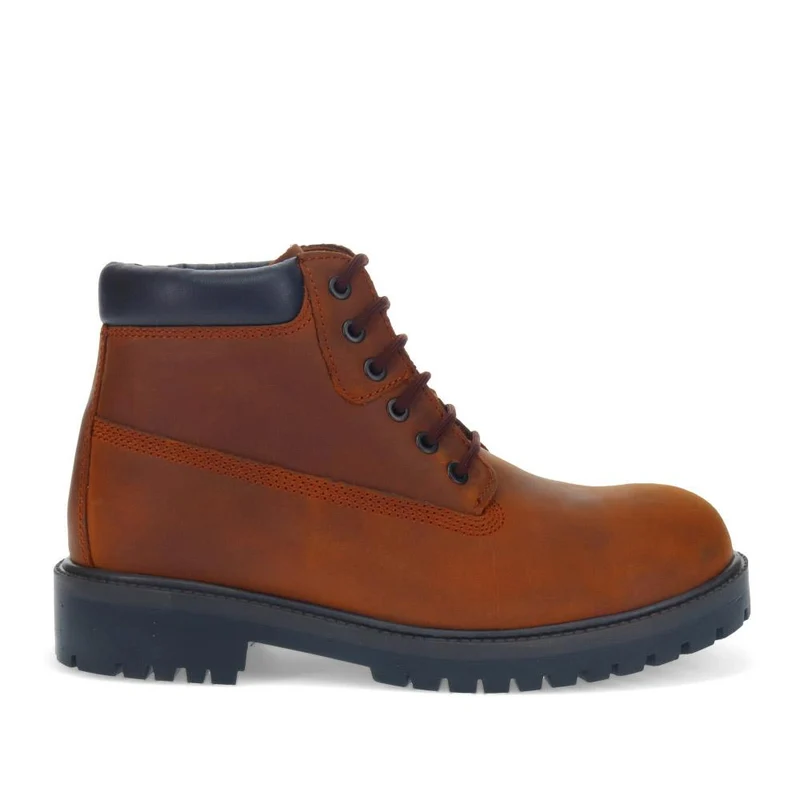 Lace-Up Leather Boots - SHAFI40003 / 326 133 - Rust