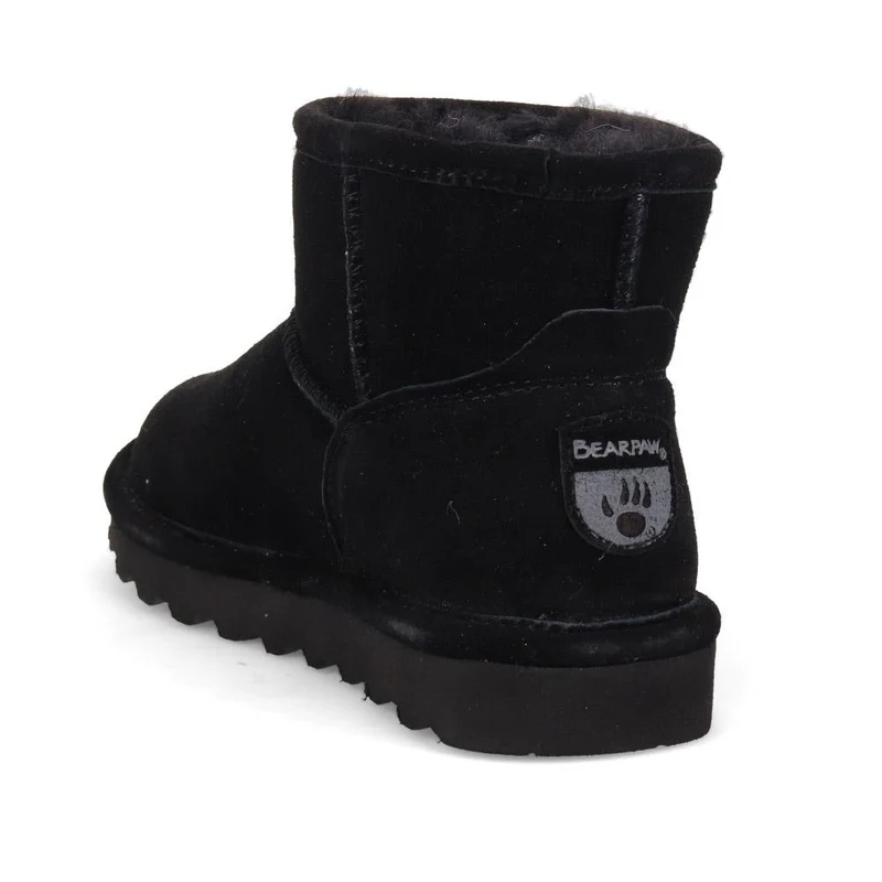 Soft, Faux-Fur-Lined Ankle Boots - EDNB40036 / 326 897 - Black