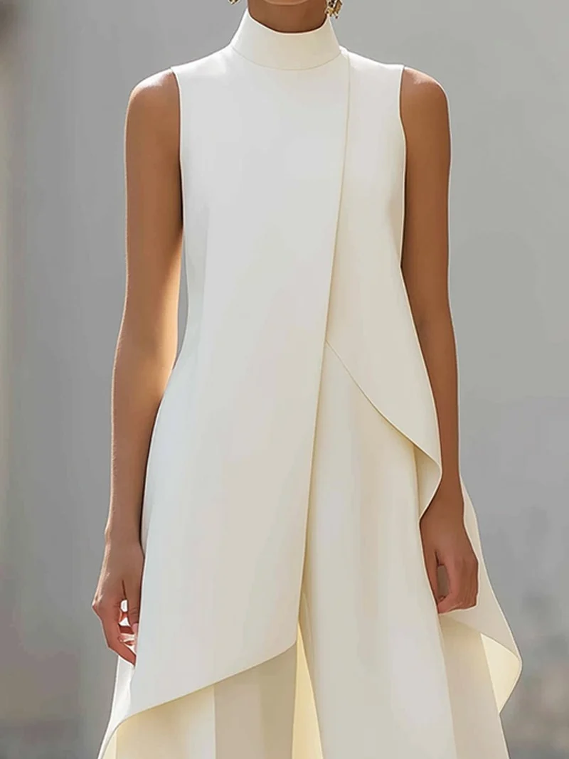 Eljiana | Ärmelloser Damen-Jumpsuit mit weitem Bein