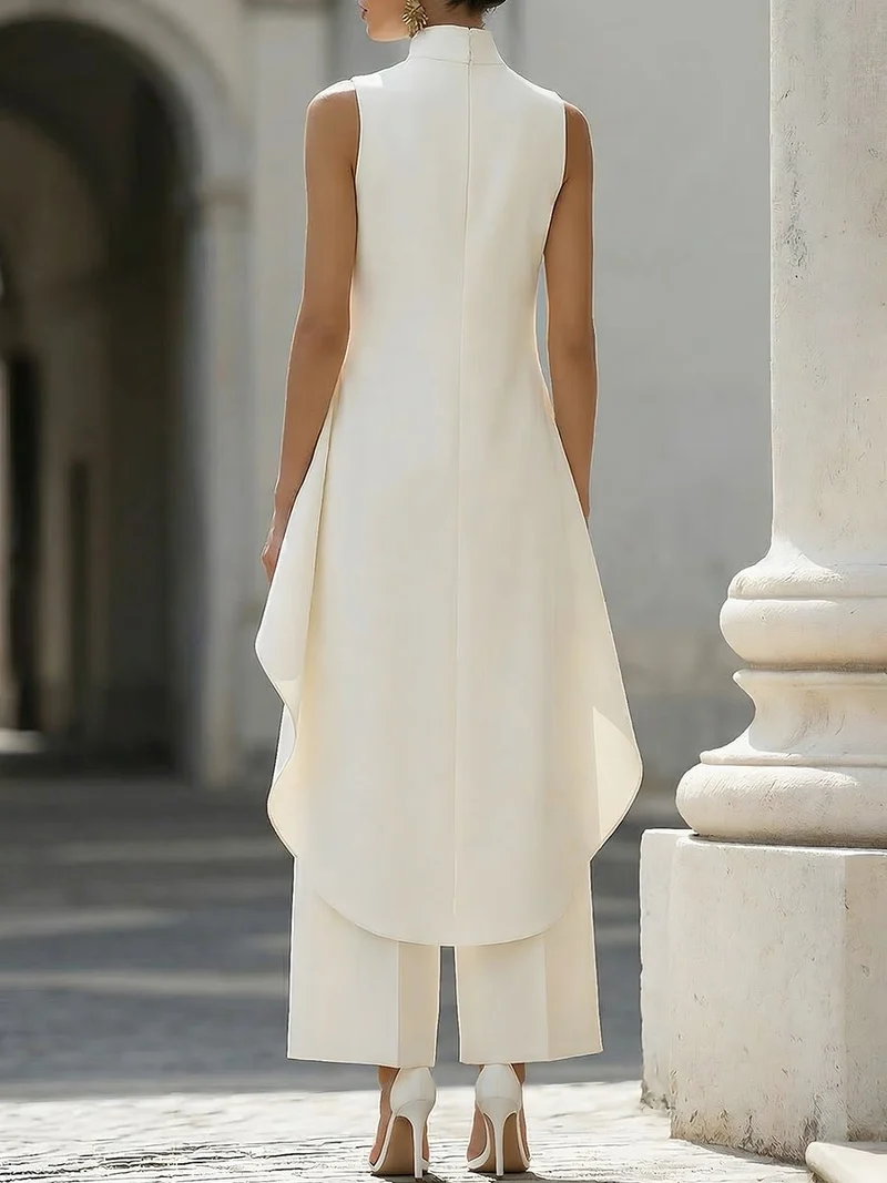Eljiana | Ärmelloser Damen-Jumpsuit mit weitem Bein