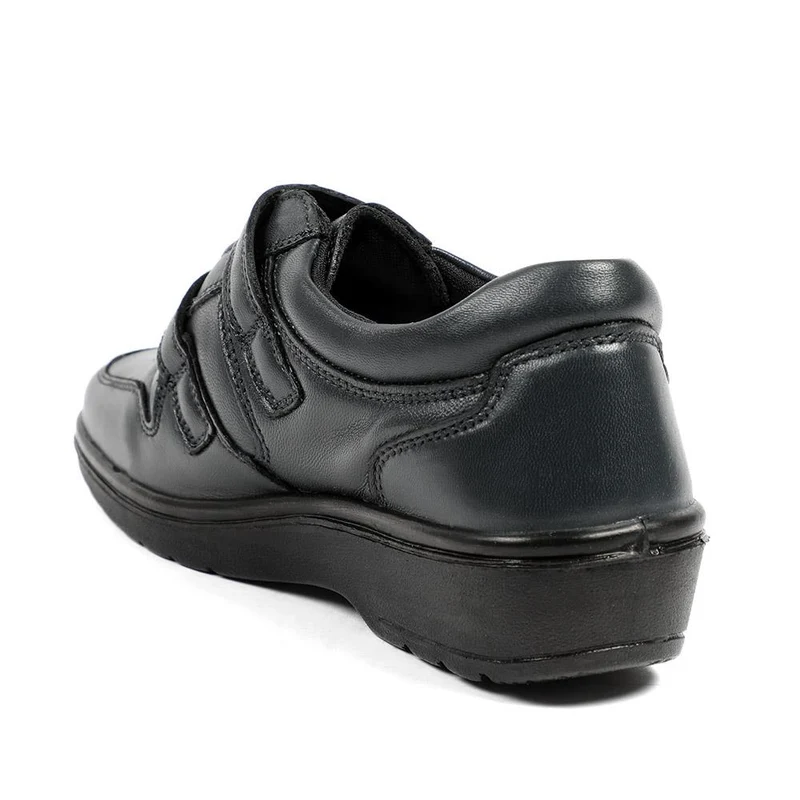 Wide Fit Leather Adjustable Fit Shoes - RAJA42001 / 328 599 - Navy