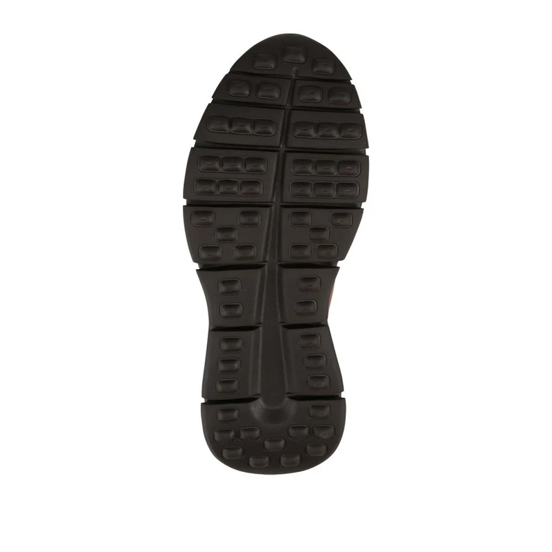 Wide Fit Breathable Leather Lace Up Trainers - PRFEM42012 / 328 325 - Tan